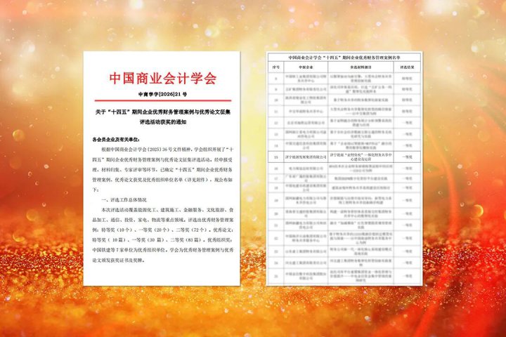 米兰体育-米兰MILAN（中国）
荣获企业优秀财务管理案例一等奖